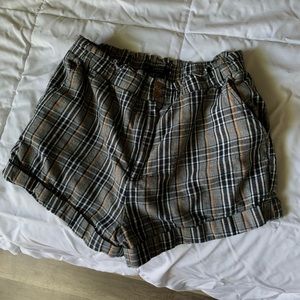 Plaid shorts